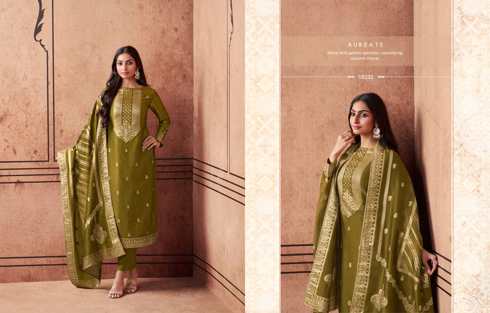 Essence By Zisa Shimmer Silk Jacquard Salwar Kameez Wholesale Price In Surat